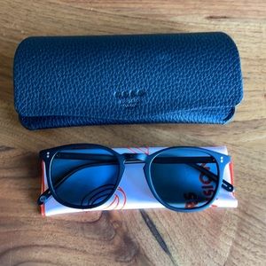 Garrett Leight - Kinney Sun - Matte Black - 49mm - New